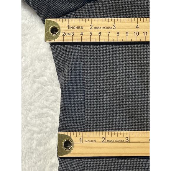 Lands End 46R 44x29 Gray Micro Houndstooth Men's 2-Piece Suit Stretch - Picture 13 of 16